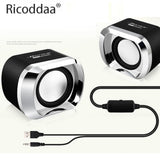 USB 2.0 Notebook Speakers Wired Stereo Mini Computer Speaker For Desktop Laptop Notebook PC MP3 MP4 3.5mm Portable Bass Music - Tophatter Daily Deals