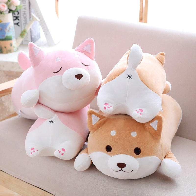 Chubby Shiba Inu Plush 35cm or 55cm Cushion Pillow Animals - Tophatter Daily Deals