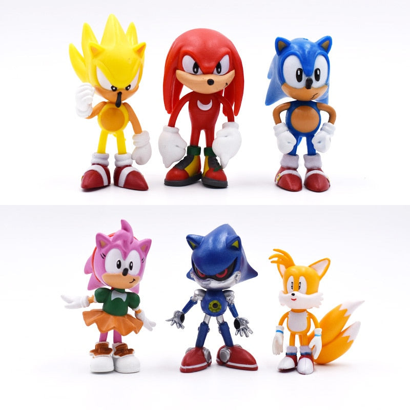 6Pcs/Set Sonic Figures Toy Pvc Toy Sonic Shadow Tails Characters Figure Toys For Children Animals Toys Set Free Shipping - Tophatter Daily Deals