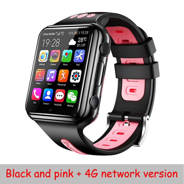 Smart GPS Wifi Location Student Kids Phone Watch Android System Clock App Install Bluetooth Remote Camera Smartwatch 4G SIM Card - Tophatter Daily Deals