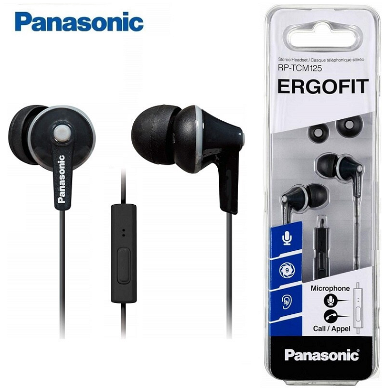 Original Panasonic RP-TCM125 In-Ear Earbuds Headsets Music Earphones 3.5mm Universal for Samsung Xiaomi huawei mobile phone - Tophatter Daily Deals