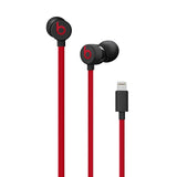 Beats urBeats 2.0 3rd generation Lightning & 3.5mm Plug in-ear Wired Earphone Stereo Sport Headset Earbuds Handsfree with Mic lightning black red - Tophatter Daily Deals