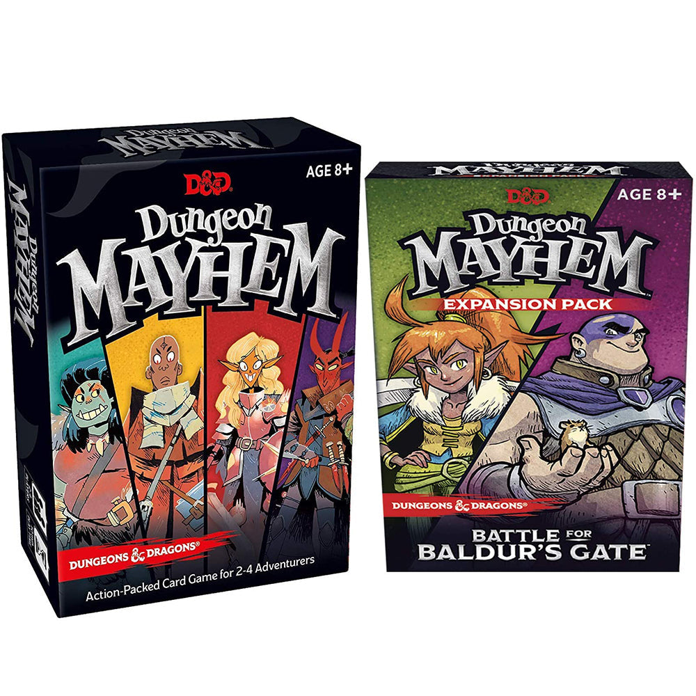 Dungeones Mayhem Dungeonsing Dragons Card Game120 Cards Toy Entertainment Party Family Friends Battle for Baldurs Gate Board - Tophatter Daily Deals