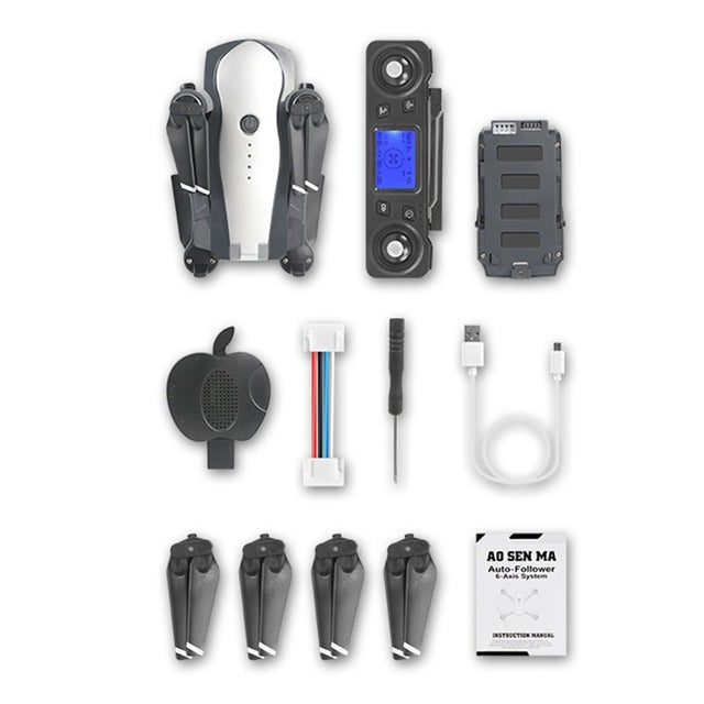 New Drone K20 Brushless Motor 5G GPS Drone With 4K HD Dual Camera Professional Foldable Quadcopter 1800M RC Distance Toy Gray 4K 1B CHINA - Tophatter Daily Deals