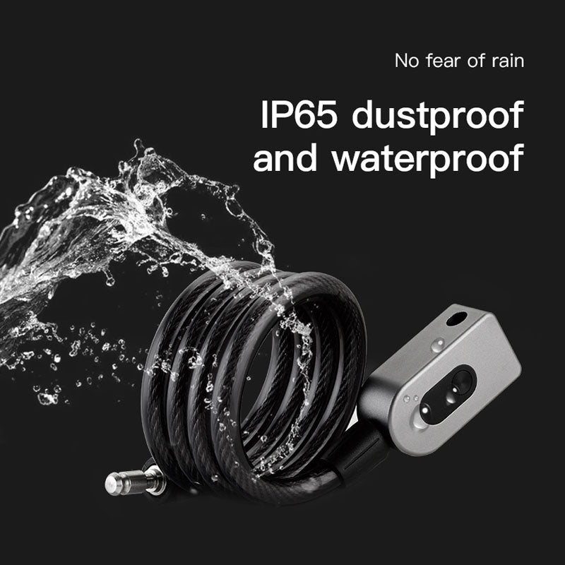 Stainless Steel Cable Anti-Theft Smart Bike Bicycle USB Fingerprint Lock Quick Unlock Waterproof Motorcycle Cycle MTB Door Lock - Tophatter Daily Deals