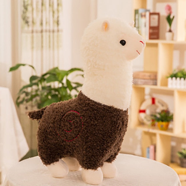 Alpaca Long Neck Plush Toy Brown Animals - Tophatter Daily Deals