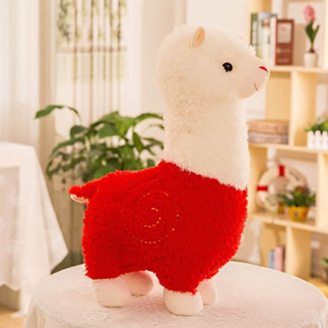 Alpaca Long Neck Plush Toy Red Animals - Tophatter Daily Deals