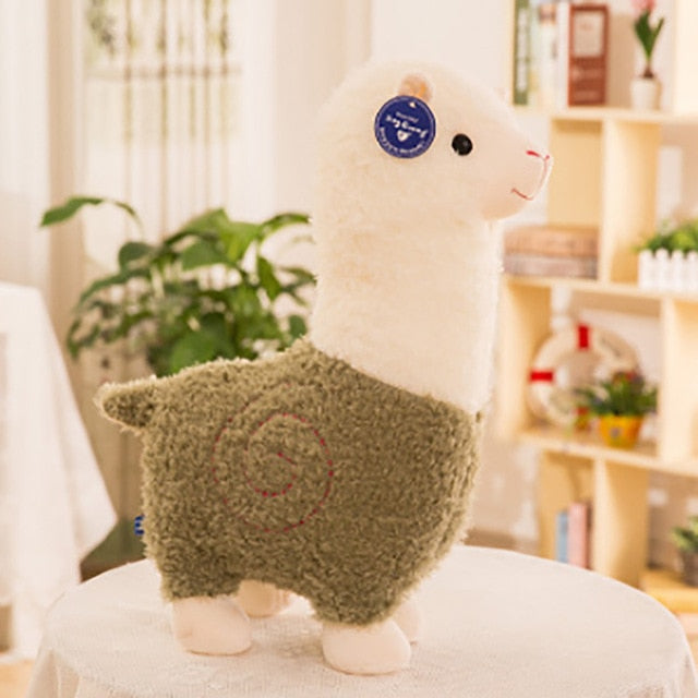 Alpaca Long Neck Plush Toy Green Animals - Tophatter Daily Deals