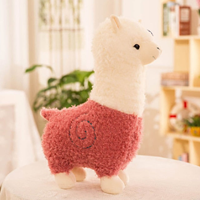 Alpaca Long Neck Plush Toy Pink Animals - Tophatter Daily Deals