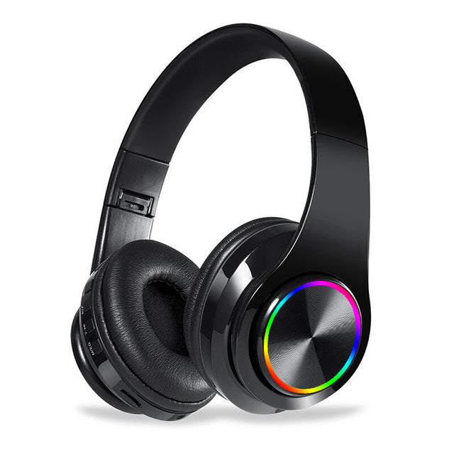 B39 Colorful Light Bluetooth 5.0 Headsets 02 - Tophatter Daily Deals