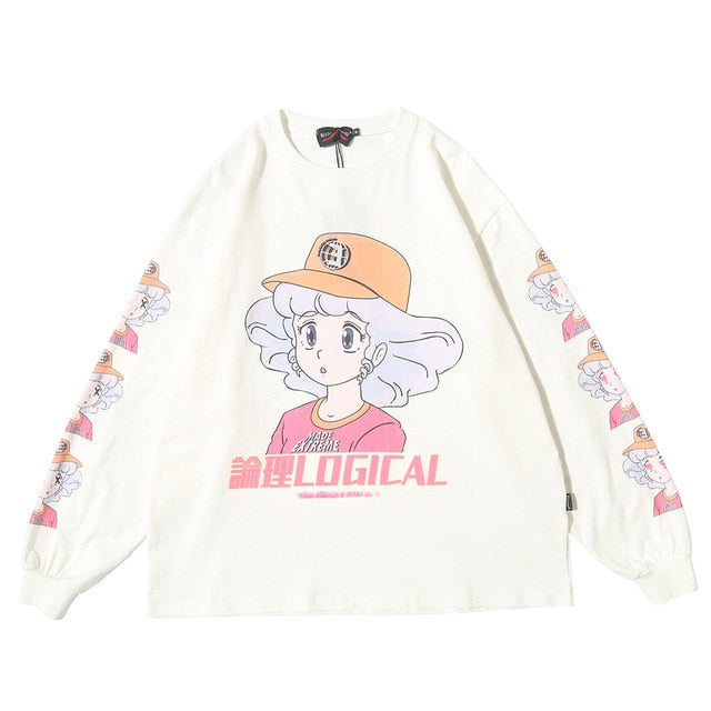 Oversized Sweatshirt Hoodie Creamy Mami Anime White Anime - Tophatter Daily Deals
