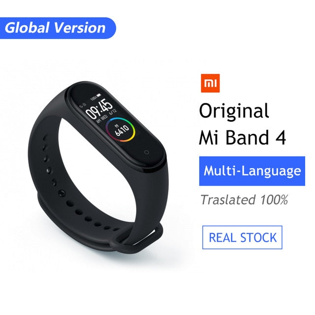 Global Version Xiaomi Mi Band 4 Smart Bracelet Miband 4 Multi language Fitness Wristband 50M 5ATM Waterproof Fitness Smartbrand GB Version Standard - Tophatter Daily Deals
