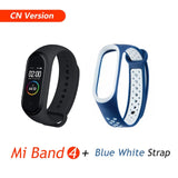 Global Version Xiaomi Mi Band 4 Smart Bracelet Miband 4 Multi language Fitness Wristband 50M 5ATM Waterproof Fitness Smartbrand CN Add Blue White - Tophatter Daily Deals
