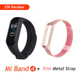 Global Version Xiaomi Mi Band 4 Smart Bracelet Miband 4 Multi language Fitness Wristband 50M 5ATM Waterproof Fitness Smartbrand CN Add Pink Metal - Tophatter Daily Deals