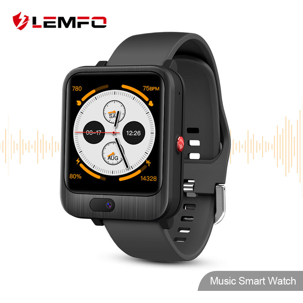 LEMFO LEM11 4G Smart Watch Android 7.1 3GB 32GB Video Call With 1200mah Power Bank Wireless Bluetooth Speaker Strap Replaceable - Tophatter Daily Deals