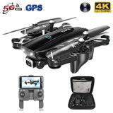 2020 New GPS Drone With Camera 5G WIFI FPV RC Foldable Quadcopter Drone 4K Off-Point Flying Gesture Photos Video Helicopter Toy - Tophatter Daily Deals