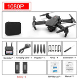 SHAREFUNBAY E88 pro drone 4k HD dual camera visual positioning 1080P WiFi fpv drone height preservation rc quadcopter 1080P 2B - Tophatter Daily Deals