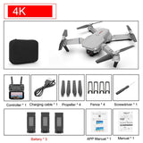 SHAREFUNBAY E88 pro drone 4k HD dual camera visual positioning 1080P WiFi fpv drone height preservation rc quadcopter 4K 3B 2 - Tophatter Daily Deals