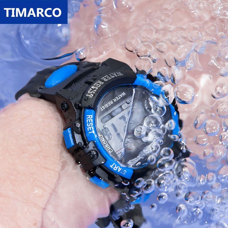 Children Watch Sport Kids Watches Silicone Strap Waterproof LED Digital Watch For Kid Children Student Girl Boy Wristwatch Clock - Tophatter Daily Deals