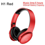 AWI H1 Pro Bluetooth Headphones Wireless Earphone Over-ear Noise HiFi Stereo Canceling Gaming Headset with Mic Support TF Card H1 Red CHINA - Tophatter Daily Deals
