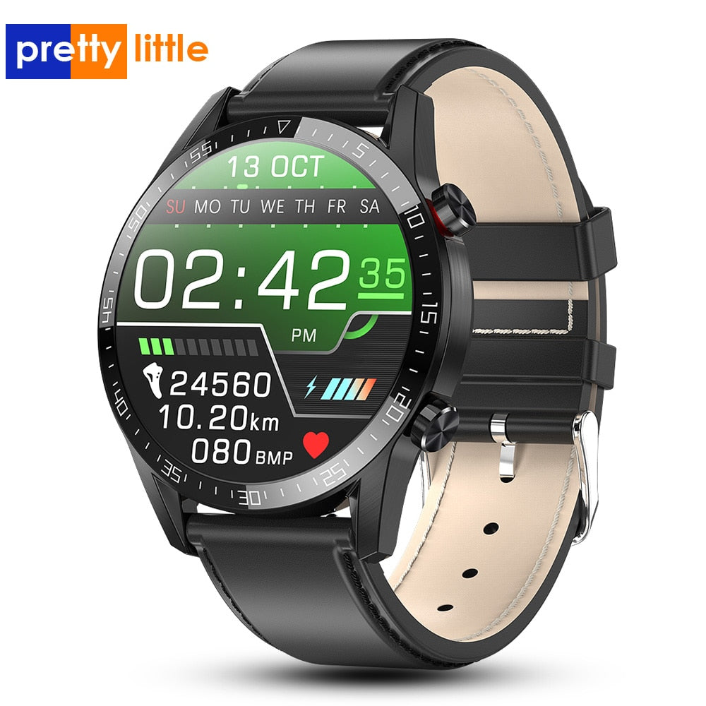 New L13 Smart Watch Men IP68 Waterproof ECG PPG Bluetooth Call Blood Pressure Heart Rate Fitness Tracker sports Smartwatch - Tophatter Daily Deals