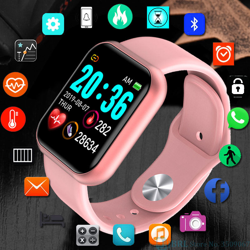 Fashion Square Smartwatch Women Waterproof Sport Watch Electronic Ladies Wrist Watch For Andriod Ios Female Smart watch Clock - Tophatter Daily Deals