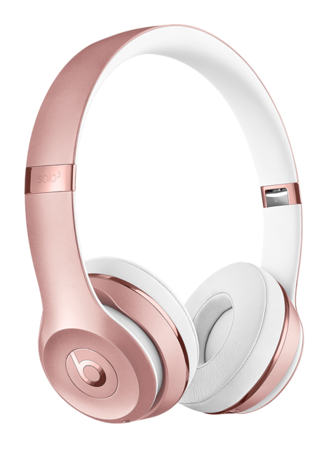 Beats Solo 3 On-Ear Wireless Bluetooth Headphones Gaming Sport Headset Deep Bass Earphone Hands-free with Mic Beats By Dre Solo3 Rose gold - Tophatter Daily Deals