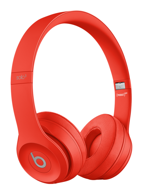 Beats Solo 3 On-Ear Wireless Bluetooth Headphones Gaming Sport Headset Deep Bass Earphone Hands-free with Mic Beats By Dre Solo3 red - Tophatter Daily Deals