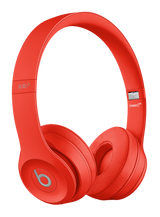 Beats Solo 3 On-Ear Wireless Bluetooth Headphones Gaming Sport Headset Deep Bass Earphone Hands-free with Mic Beats By Dre Solo3 red - Tophatter Daily Deals