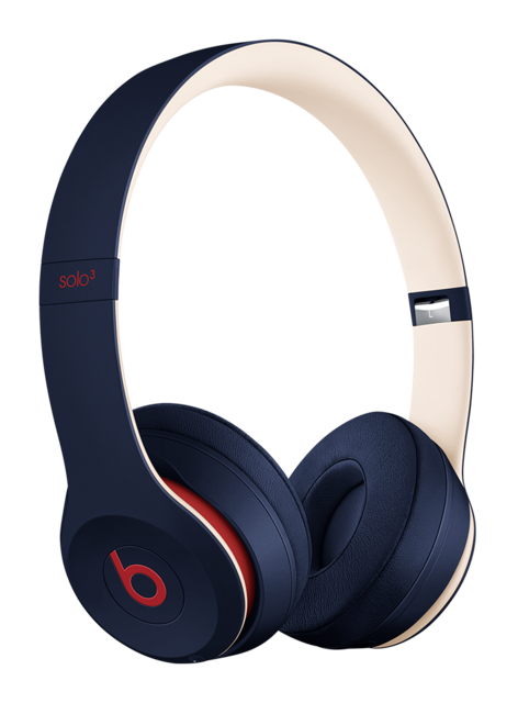 Beats Solo 3 On-Ear Wireless Bluetooth Headphones Gaming Sport Headset Deep Bass Earphone Hands-free with Mic Beats By Dre Solo3 Club navy - Tophatter Daily Deals