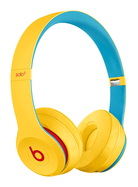 Beats Solo 3 On-Ear Wireless Bluetooth Headphones Gaming Sport Headset Deep Bass Earphone Hands-free with Mic Beats By Dre Solo3 Club yellow - Tophatter Daily Deals