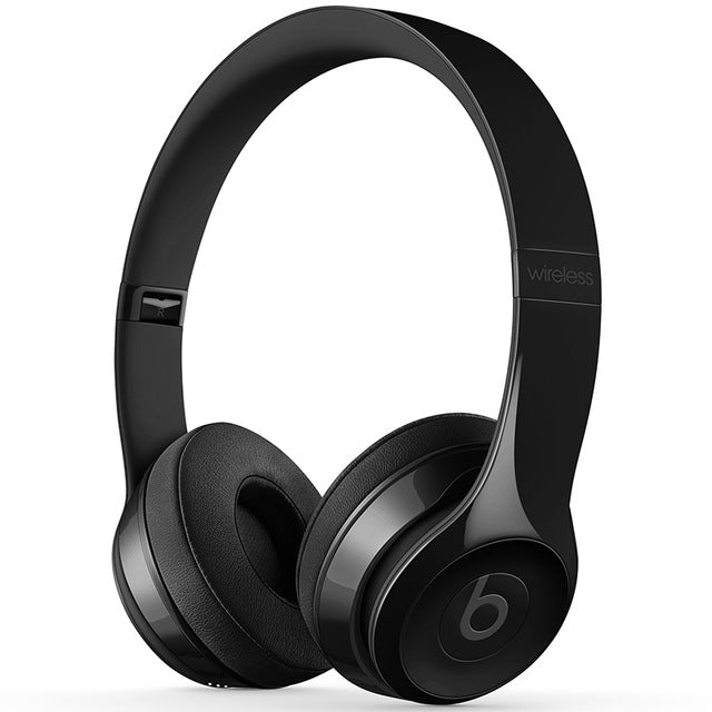 Beats Solo 3 On-Ear Wireless Bluetooth Headphones Gaming Sport Headset Deep Bass Earphone Hands-free with Mic Beats By Dre Solo3 Shine black - Tophatter Daily Deals