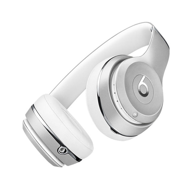 Beats Solo 3 On-Ear Wireless Bluetooth Headphones Gaming Sport Headset Deep Bass Earphone Hands-free with Mic Beats By Dre Solo3 silver - Tophatter Daily Deals