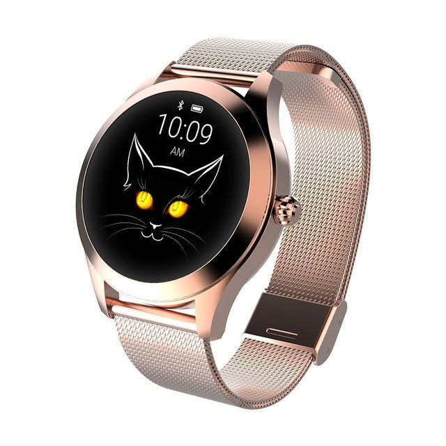 SG2 Plus Full Touch Amoled 390*390 HD Screen ECG Smart Watch Men Wireless Charing IP68 Waterproof Heart Rate BT 5.1 SmartWatch KW10 Gold Steel - Tophatter Daily Deals