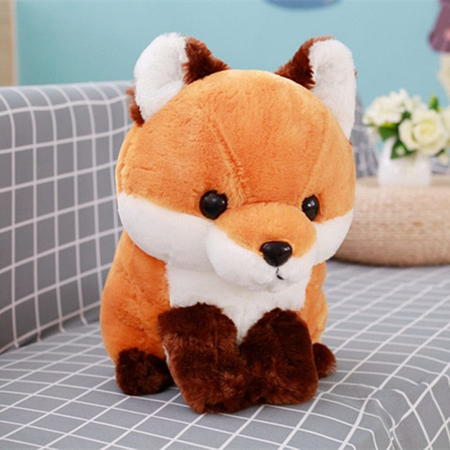 Long Tail Snow Fox Plush Stuffed Toy Brown Animals - Tophatter Daily Deals