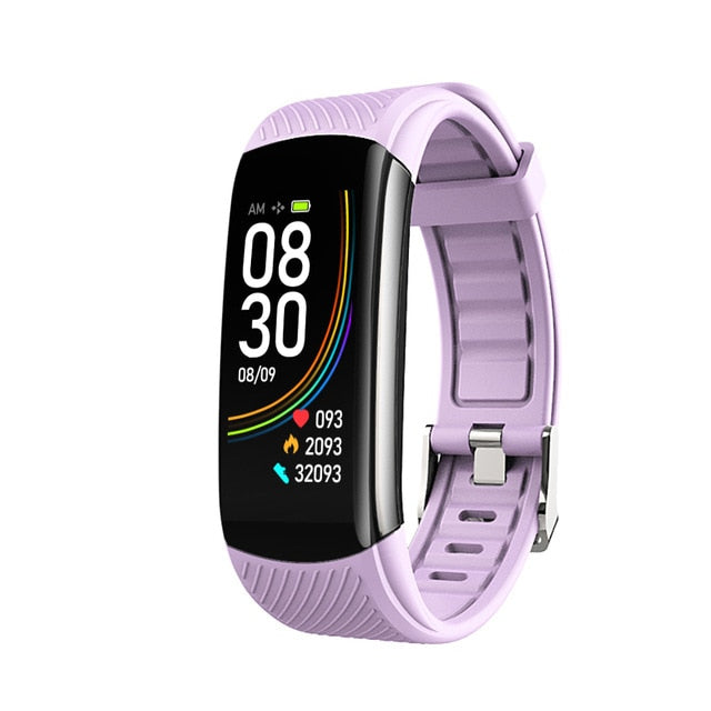 Fashion Sport Smart Watch Women Men Ladies Wrist Watch For Andriod Ios Smart Clock Fitness Tracker Waterproof Smartwatch hours light purple - Tophatter Daily Deals