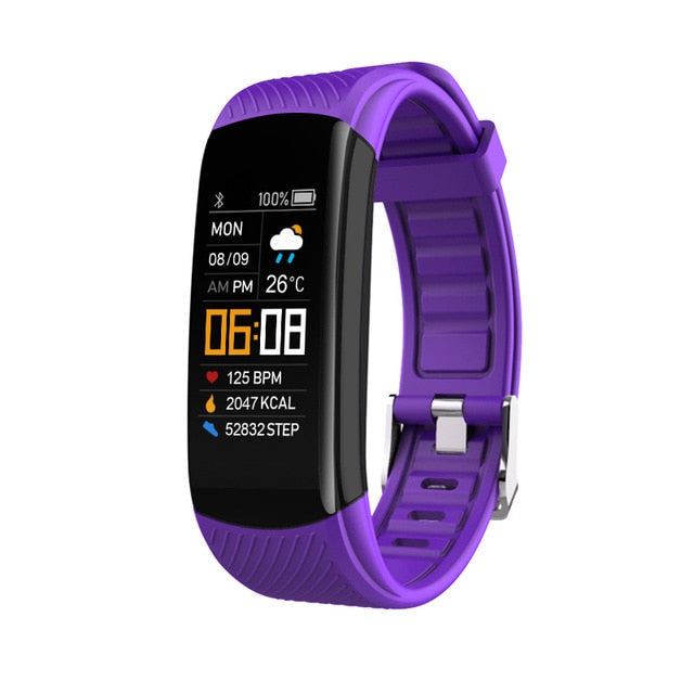 Fashion Sport Smart Watch Women Men Ladies Wrist Watch For Andriod Ios Smart Clock Fitness Tracker Waterproof Smartwatch hours Deep purple - Tophatter Daily Deals