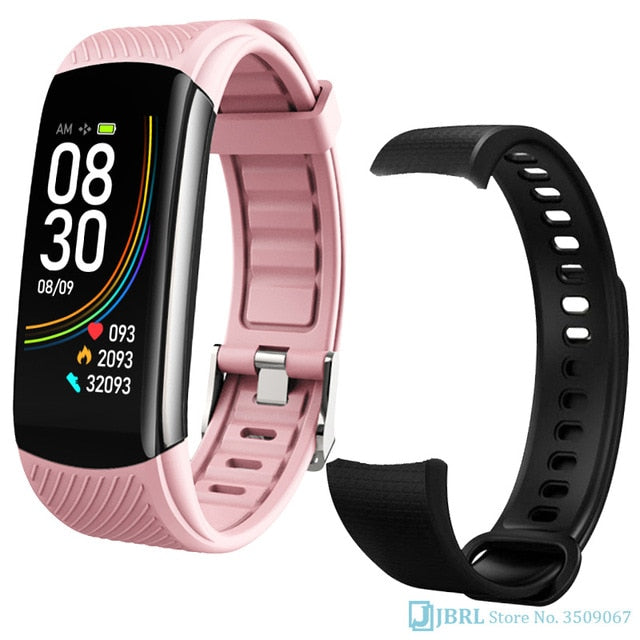 Fashion Sport Smart Watch Women Men Ladies Wrist Watch For Andriod Ios Smart Clock Fitness Tracker Waterproof Smartwatch hours pink add strap - Tophatter Daily Deals