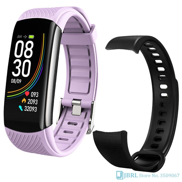 Fashion Sport Smart Watch Women Men Ladies Wrist Watch For Andriod Ios Smart Clock Fitness Tracker Waterproof Smartwatch hours purple 1add strap - Tophatter Daily Deals
