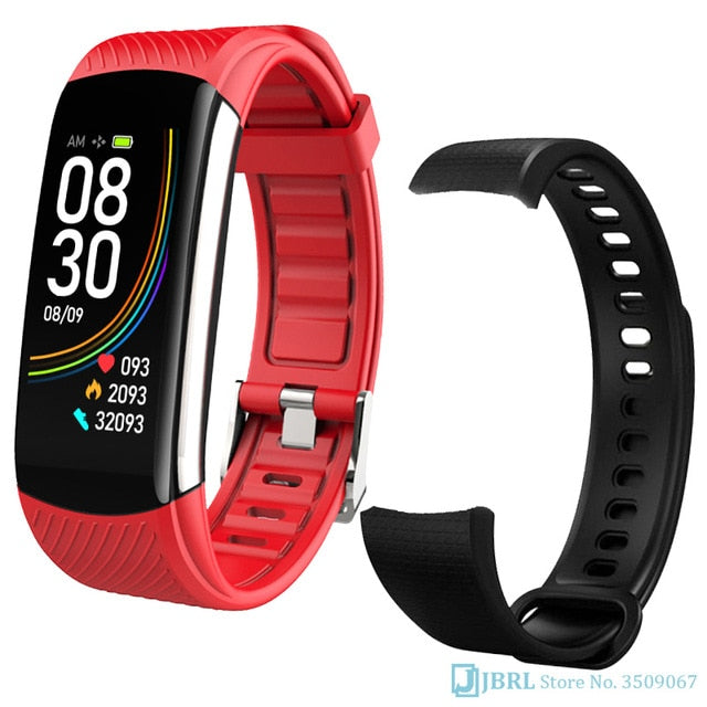 Fashion Sport Smart Watch Women Men Ladies Wrist Watch For Andriod Ios Smart Clock Fitness Tracker Waterproof Smartwatch hours red add strap - Tophatter Daily Deals
