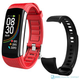 Fashion Sport Smart Watch Women Men Ladies Wrist Watch For Andriod Ios Smart Clock Fitness Tracker Waterproof Smartwatch hours red add strap - Tophatter Daily Deals