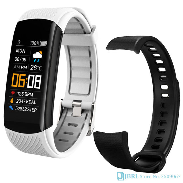 Fashion Sport Smart Watch Women Men Ladies Wrist Watch For Andriod Ios Smart Clock Fitness Tracker Waterproof Smartwatch hours white add strap - Tophatter Daily Deals