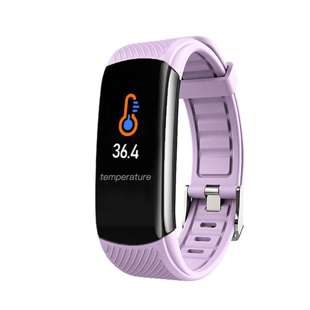 Fashion Sport Smart Watch Women Men Ladies Wrist Watch For Andriod Ios Smart Clock Fitness Tracker Waterproof Smartwatch hours C6T purple - Tophatter Daily Deals