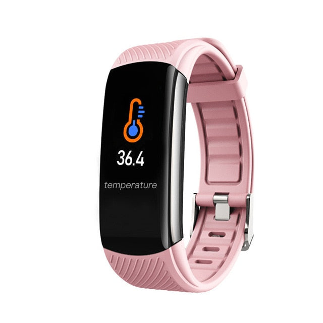 Fashion Sport Smart Watch Women Men Ladies Wrist Watch For Andriod Ios Smart Clock Fitness Tracker Waterproof Smartwatch hours C6T pink - Tophatter Daily Deals