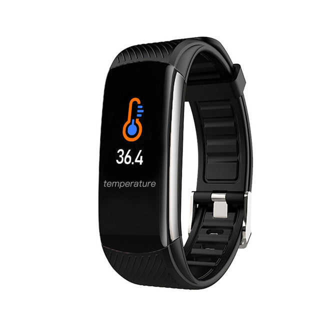 Fashion Sport Smart Watch Women Men Ladies Wrist Watch For Andriod Ios Smart Clock Fitness Tracker Waterproof Smartwatch hours C6T black - Tophatter Daily Deals