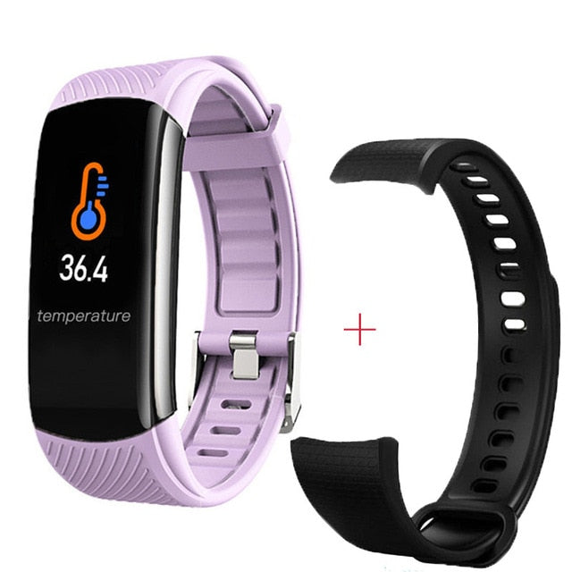 Fashion Sport Smart Watch Women Men Ladies Wrist Watch For Andriod Ios Smart Clock Fitness Tracker Waterproof Smartwatch hours C6T P1 add strap - Tophatter Daily Deals