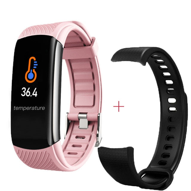 Fashion Sport Smart Watch Women Men Ladies Wrist Watch For Andriod Ios Smart Clock Fitness Tracker Waterproof Smartwatch hours C6T P2 add strap - Tophatter Daily Deals