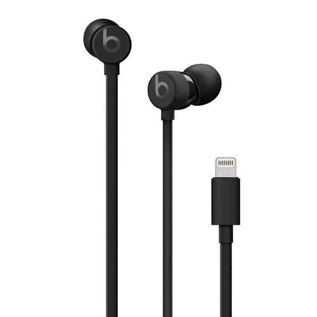 Beats urBeats 2.0 3rd generation 3.5mm & Lightning Plug in-ear Wired Earphone Stereo Sport Headset Earbuds Handsfree with Mic lightning black - Tophatter Daily Deals