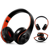 New Portable Wireless Headphones Bluetooth Stereo Foldable Headset Audio Mp3 Adjustable Earphones with Mic for Music - Tophatter Daily Deals