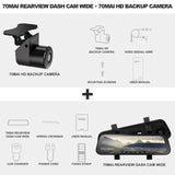 2020 New 9.35 Inch Full Screen 70mai Rearview Dash Cam Wide 1080P Auto Cam 130FOV 70mai Mirror Car Recorder Stream Media Car DVR HD Backup Cam - Tophatter Daily Deals